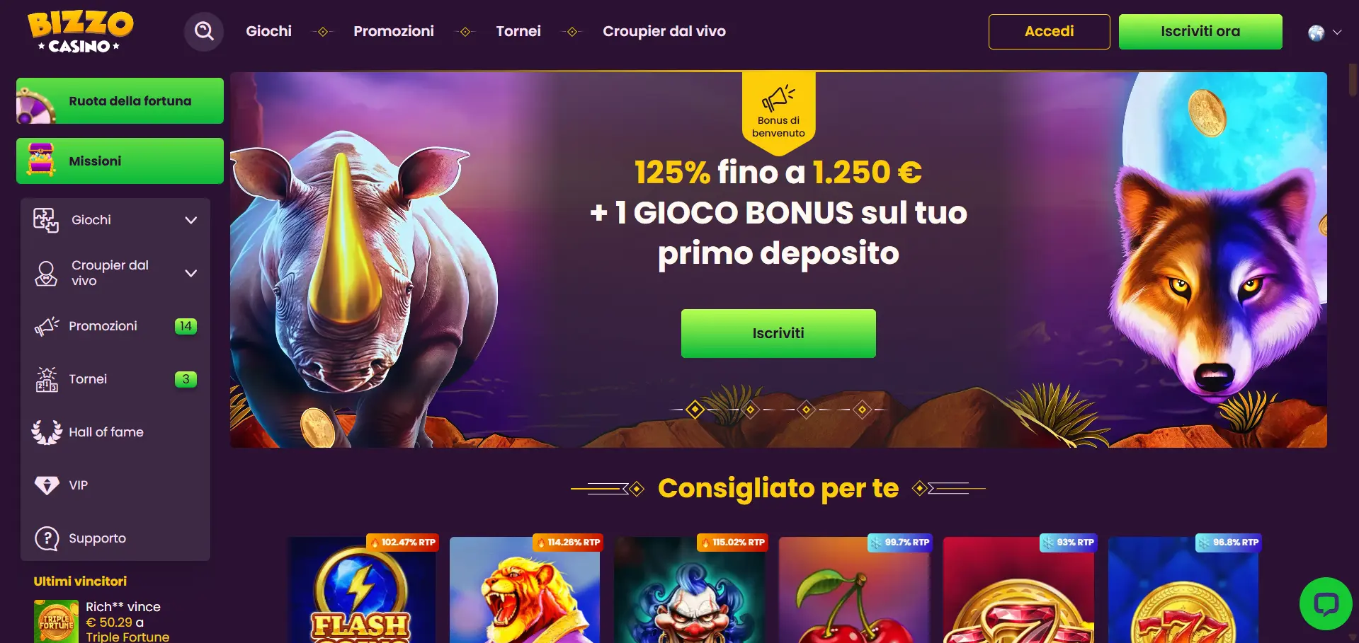 Bizzo casino Italia